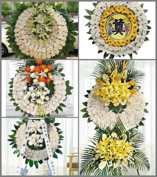 安徽阜阳市临泉县谢集乡谢集村花圈速递